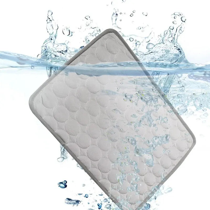 Summer Ice Silk Cat Cooling Blanket & Sofa Pad