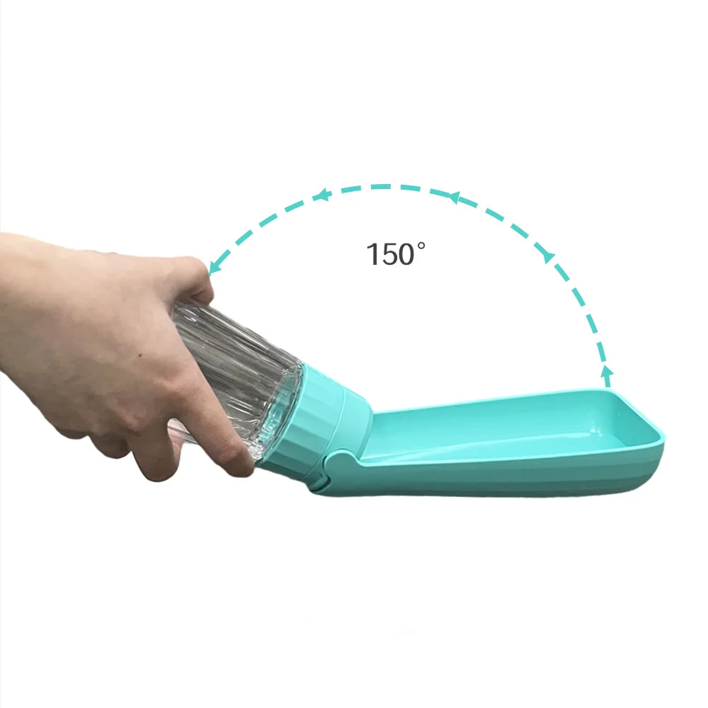 Foldable 2-in-1 Travel Dog Water Bottle