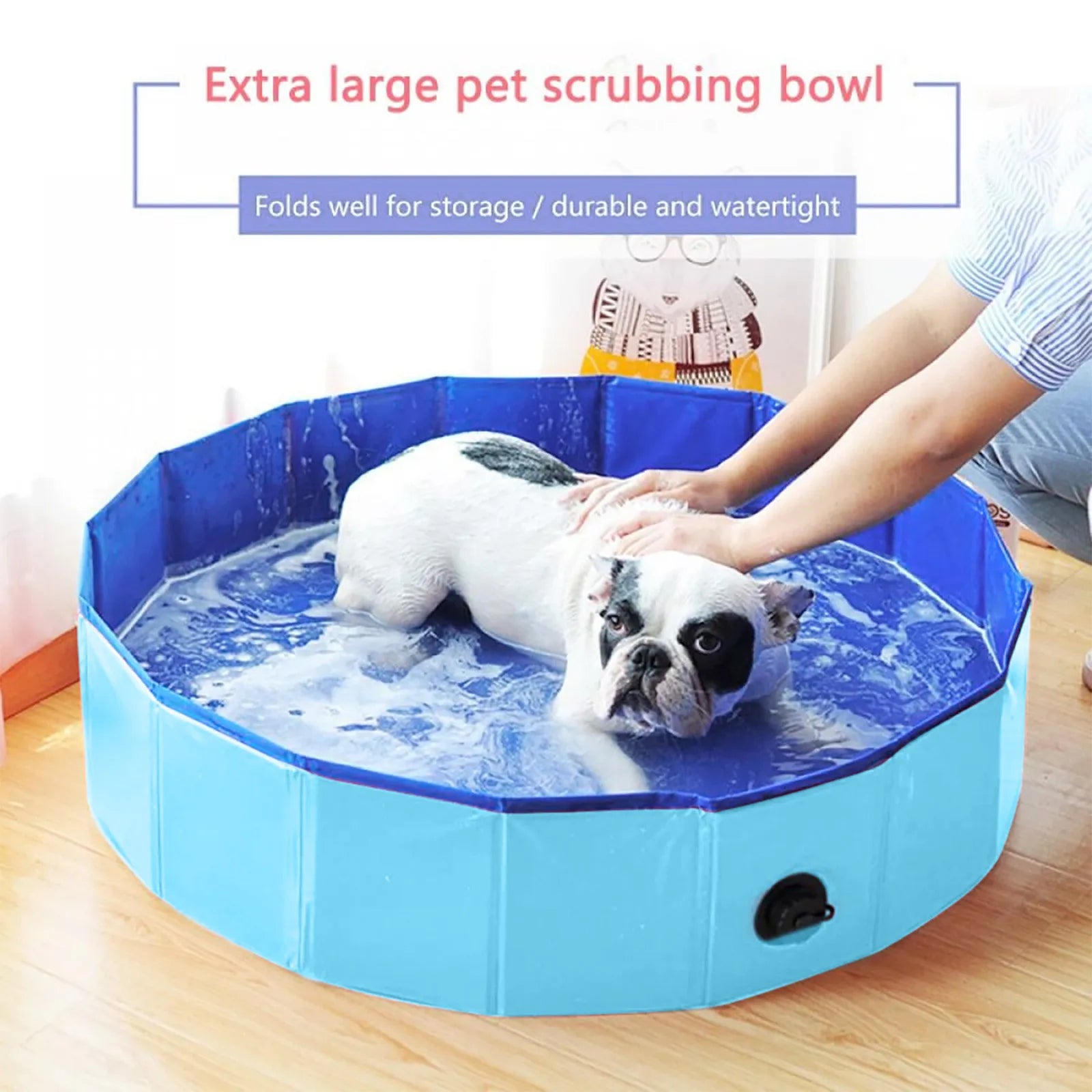 Pop-Up Summer Dog Pool & Bathing Tub