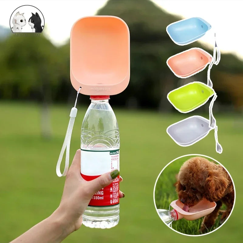 Universal Dog Water Bottle Adapter & Bowl