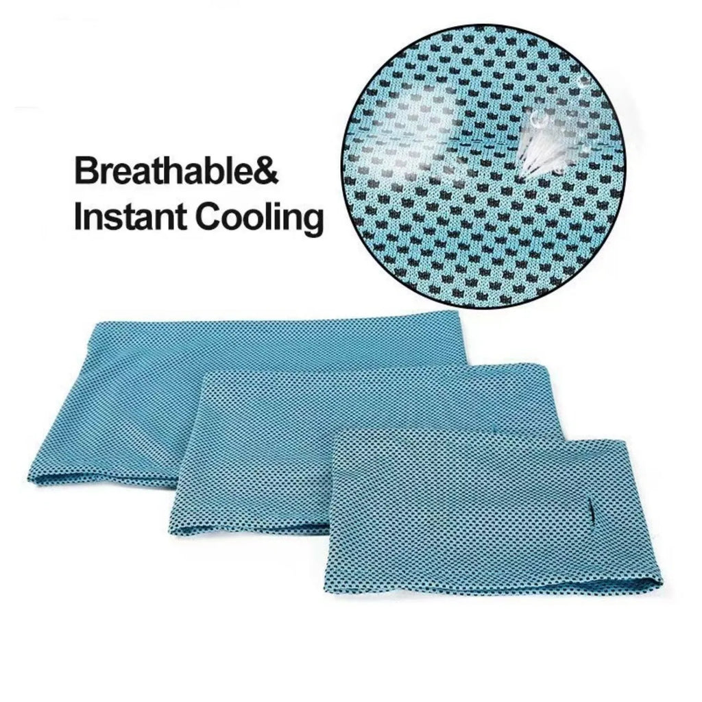 Instant Cooling Dog Bandana with Leash Hole